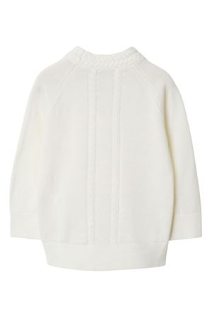 cardigan in lana bianco BURBERRY KIDS | 8078456A1452